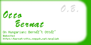 otto bernat business card